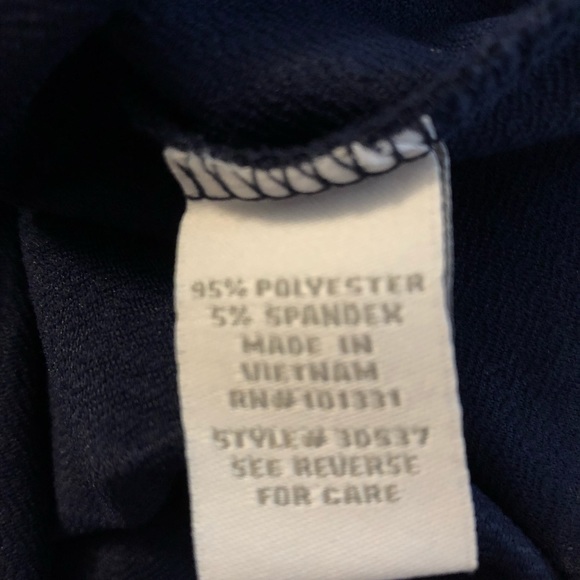 Charlotte Russe Navy blue basket weave print dress - Picture 7 of 8